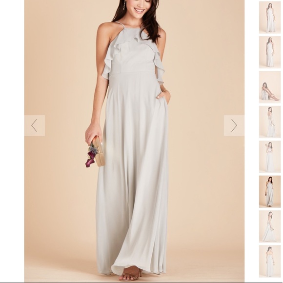 dove gray bridesmaid dress